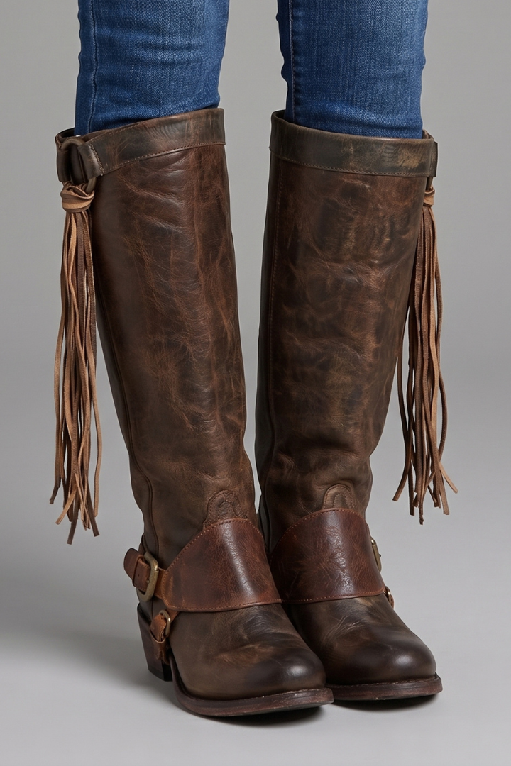 Women's Knee High Boots with Side Zipper for Fall