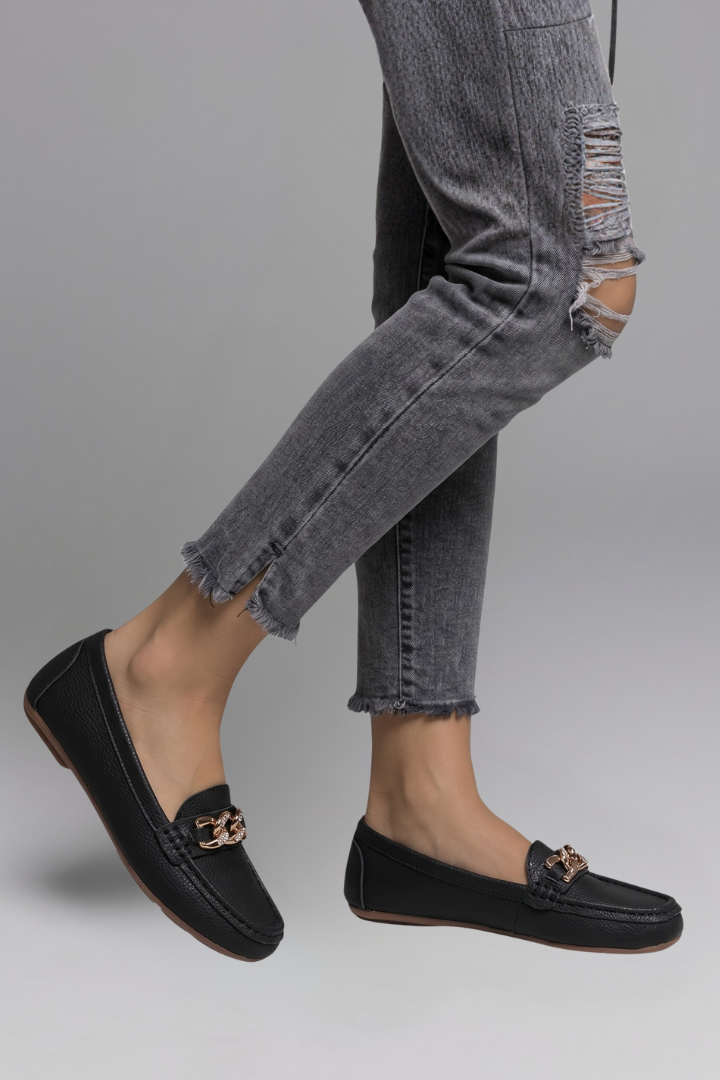 Women's Leather Loafers with Leather Upper for Everyday Wear