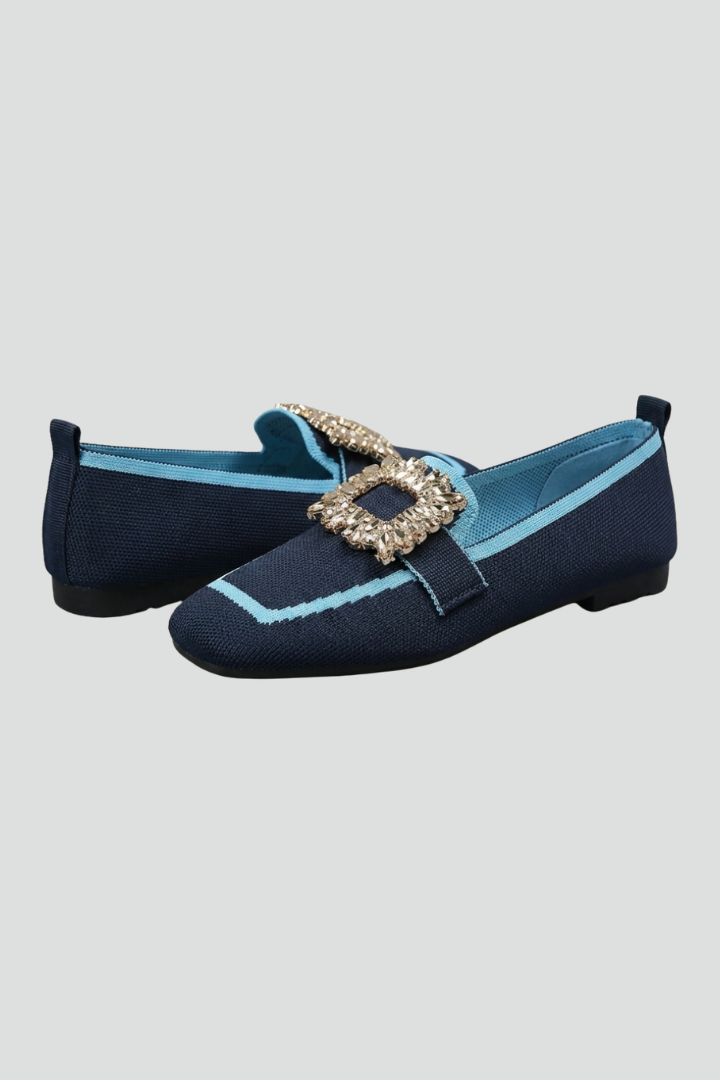 Women's Loafers with Decorative Buckle for Everyday Wear