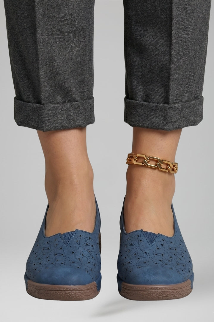 Women's Loafers with Slip On Design and Cushioned Sole