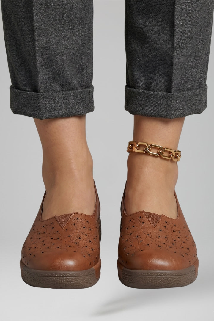 Women's Loafers with Slip On Design and Cushioned Sole