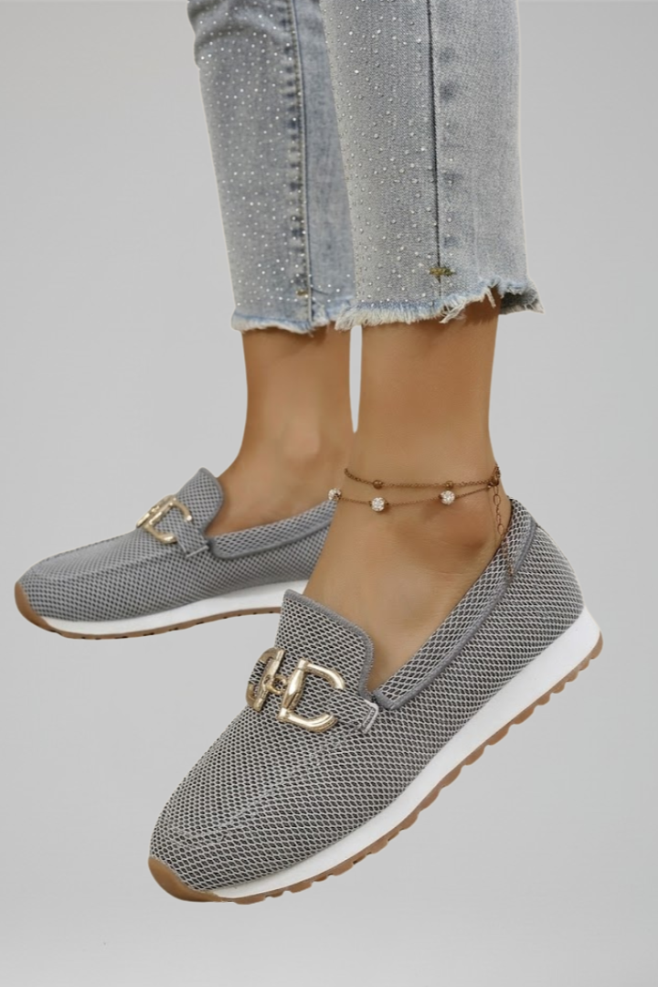 Women's Loafers with Textured Mesh for All-Day Comfort