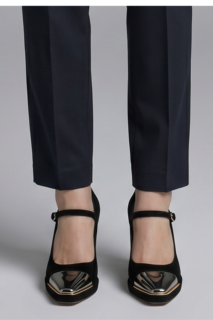 Women's Mary Jane Pumps with Block Heel for Cocktail Events