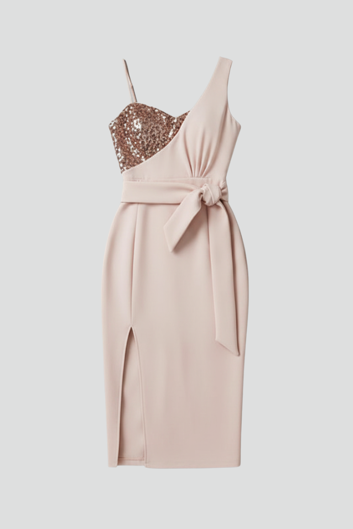 Women’s Mini Dress with Strapless Neckline