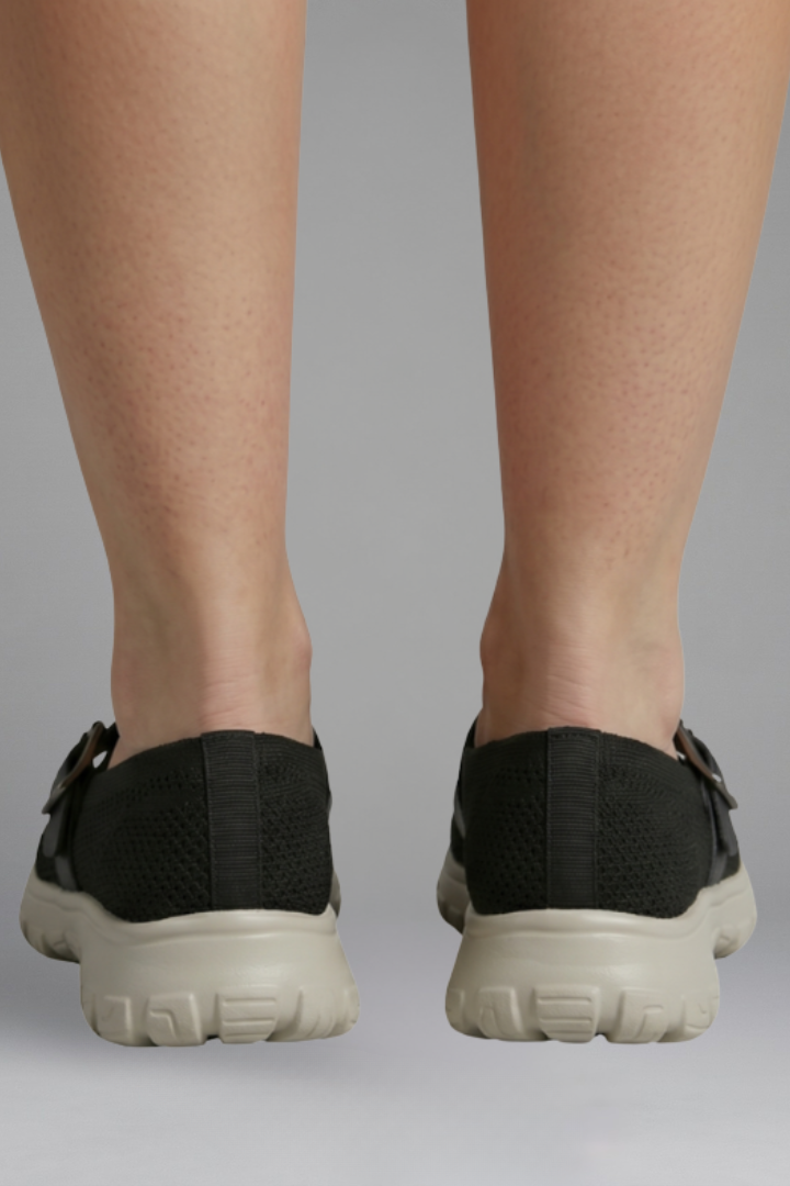 Women's Orthopaedic Loafers with Adjustable Buckle Strap for Everyday Wear