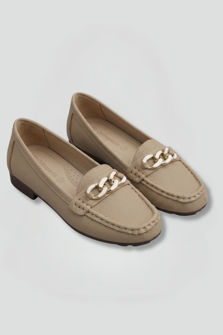 Women's Orthopaedic Loafers with Textured Upper for Everyday Wear