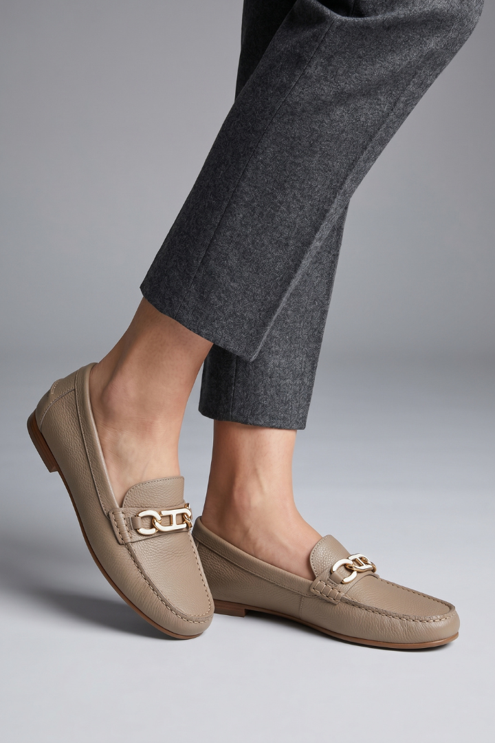 Women's Orthopaedic Loafers with Textured Upper for Everyday Wear