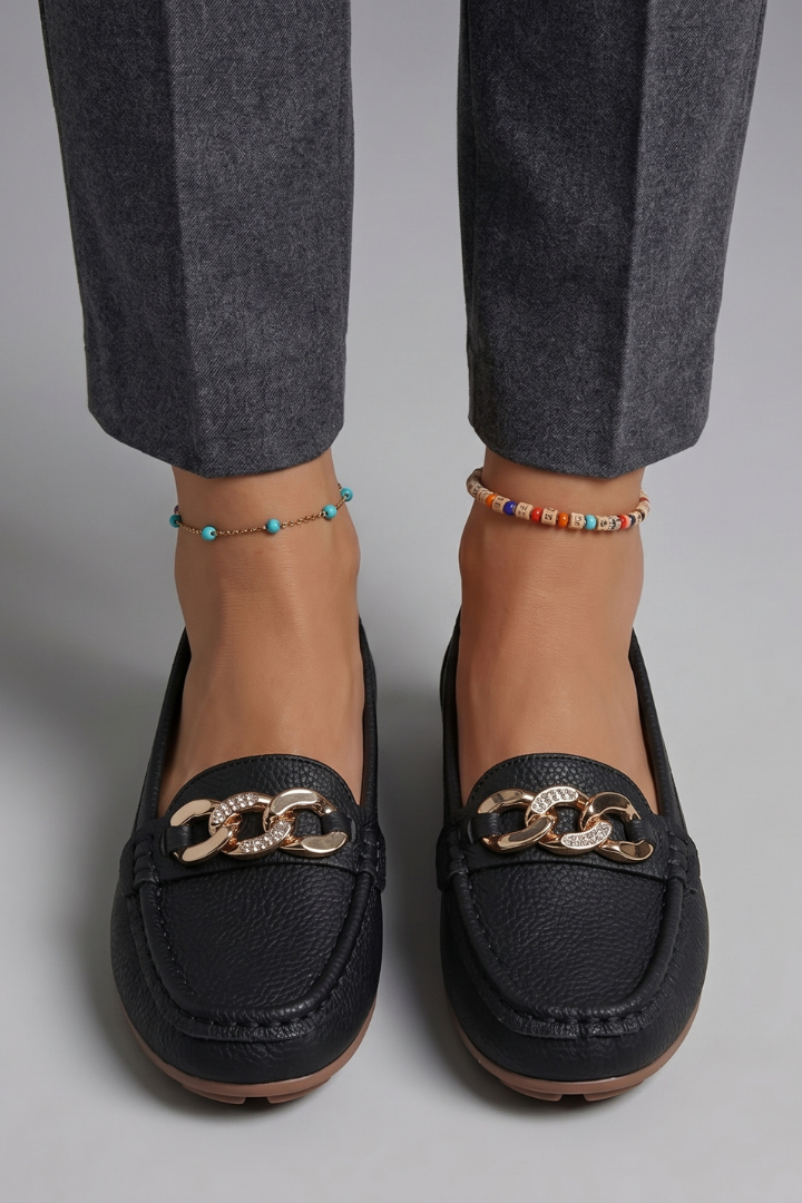 Women's Orthopaedic Loafers with Textured Upper for Everyday Wear