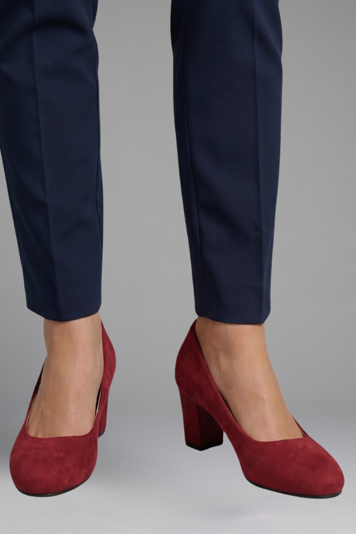 Women's Orthopaedic Pumps with Textured Outsole for Office Wear