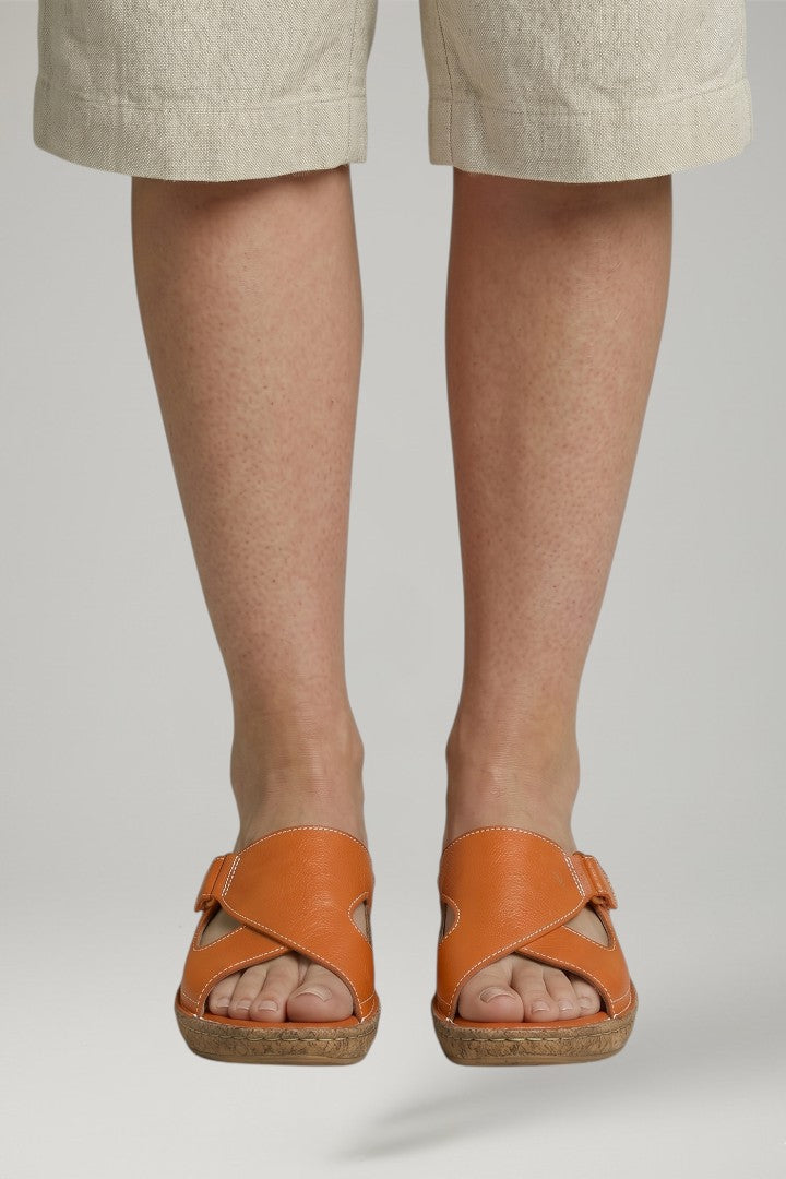 Women's Orthopaedic Sandals with Adjustable Straps and Flat Sole