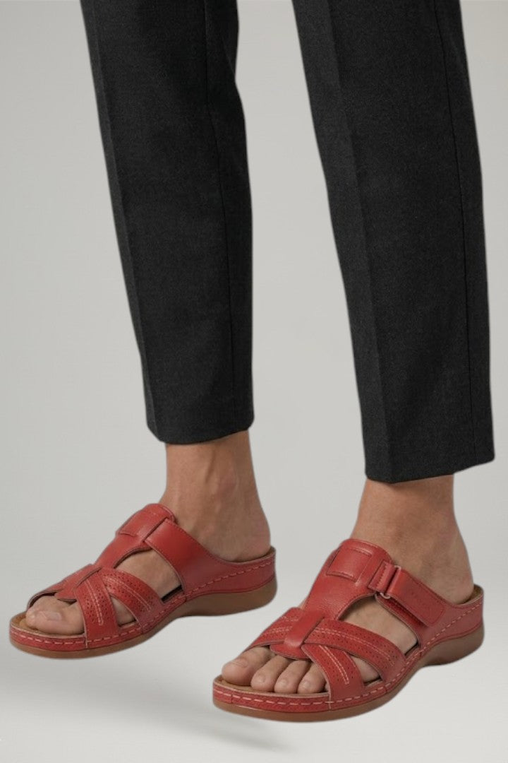Women's Orthopaedic Sandals with Open Toe and Contoured Footbed