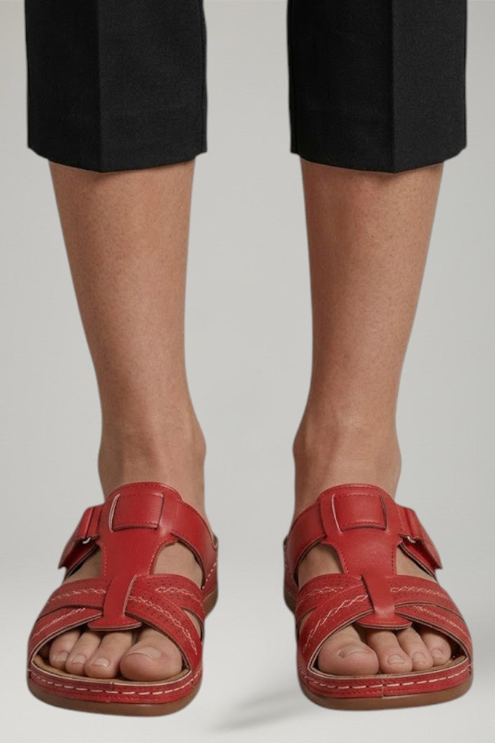 Women's Orthopaedic Sandals with Open Toe and Contoured Footbed