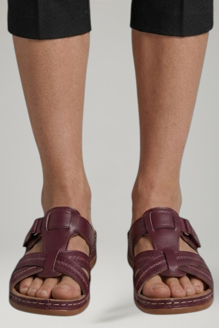Women's Orthopaedic Sandals with Open Toe and Contoured Footbed