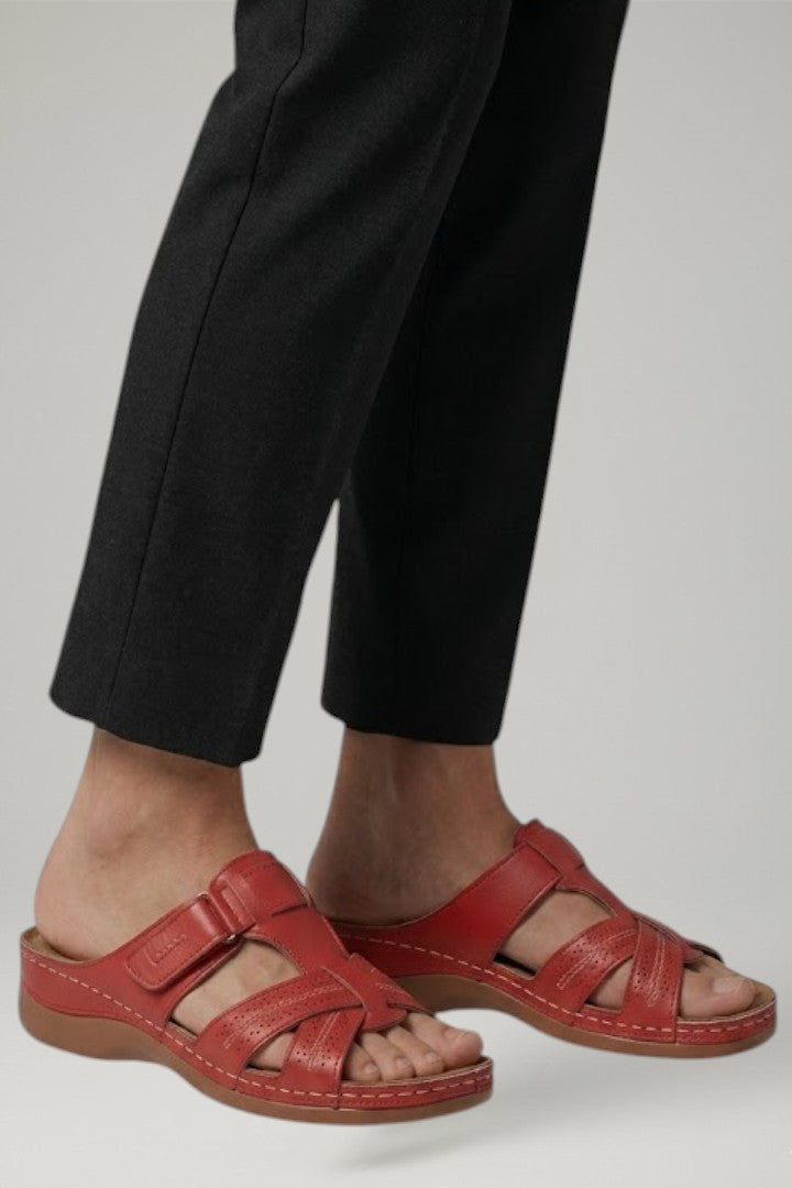 Women's Orthopaedic Sandals with Open Toe and Contoured Footbed