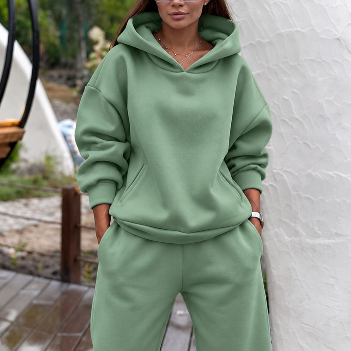 Women's Oversized Hoodie and Jogger Loungewear Set