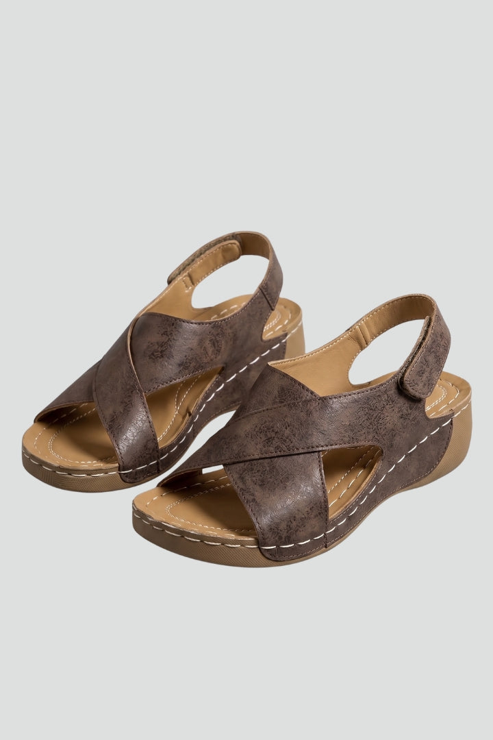 Women's Platform Wedge Sandals with Wedge Heel