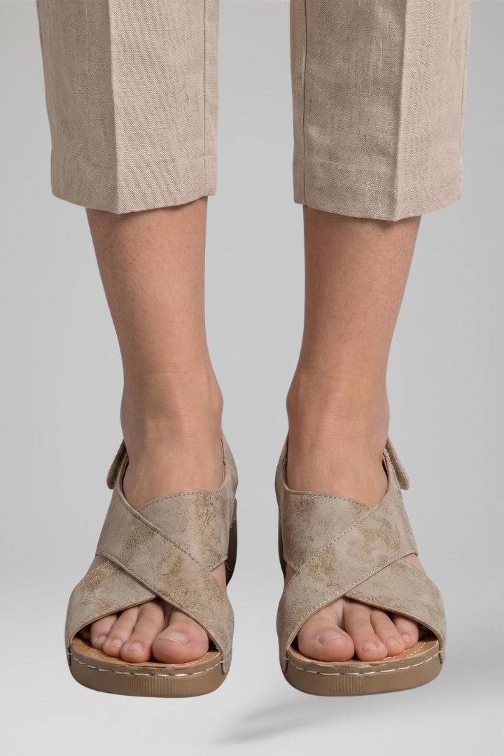 Women's Platform Wedge Sandals with Wedge Heel