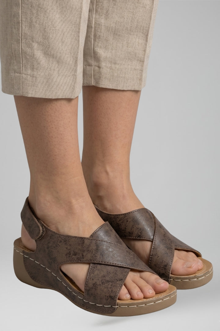 Women's Platform Wedge Sandals with Wedge Heel