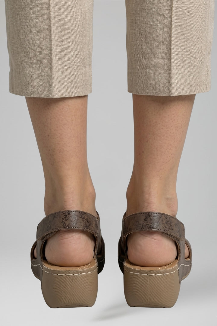 Women's Platform Wedge Sandals with Wedge Heel