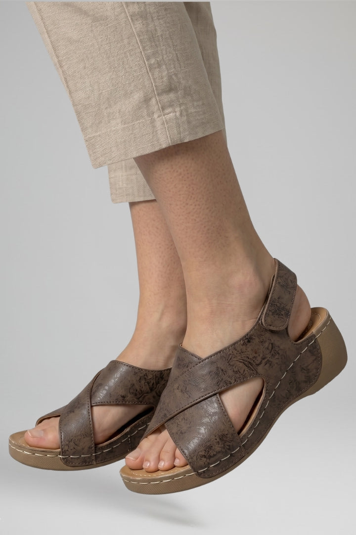 Women's Platform Wedge Sandals with Wedge Heel