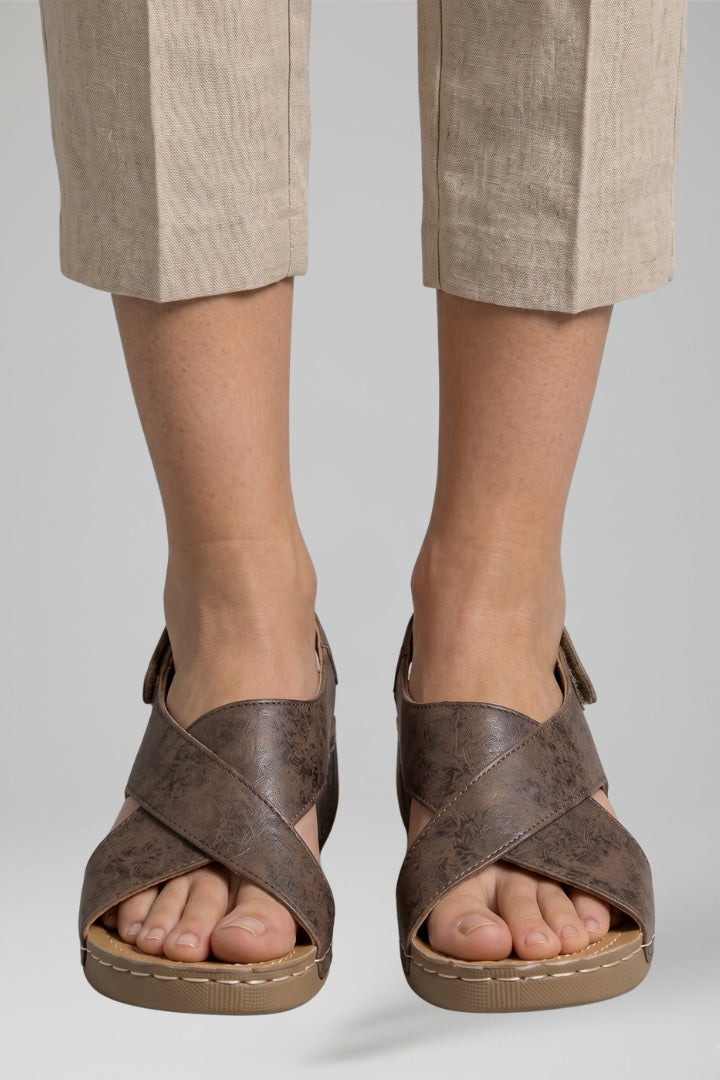 Women's Platform Wedge Sandals with Wedge Heel