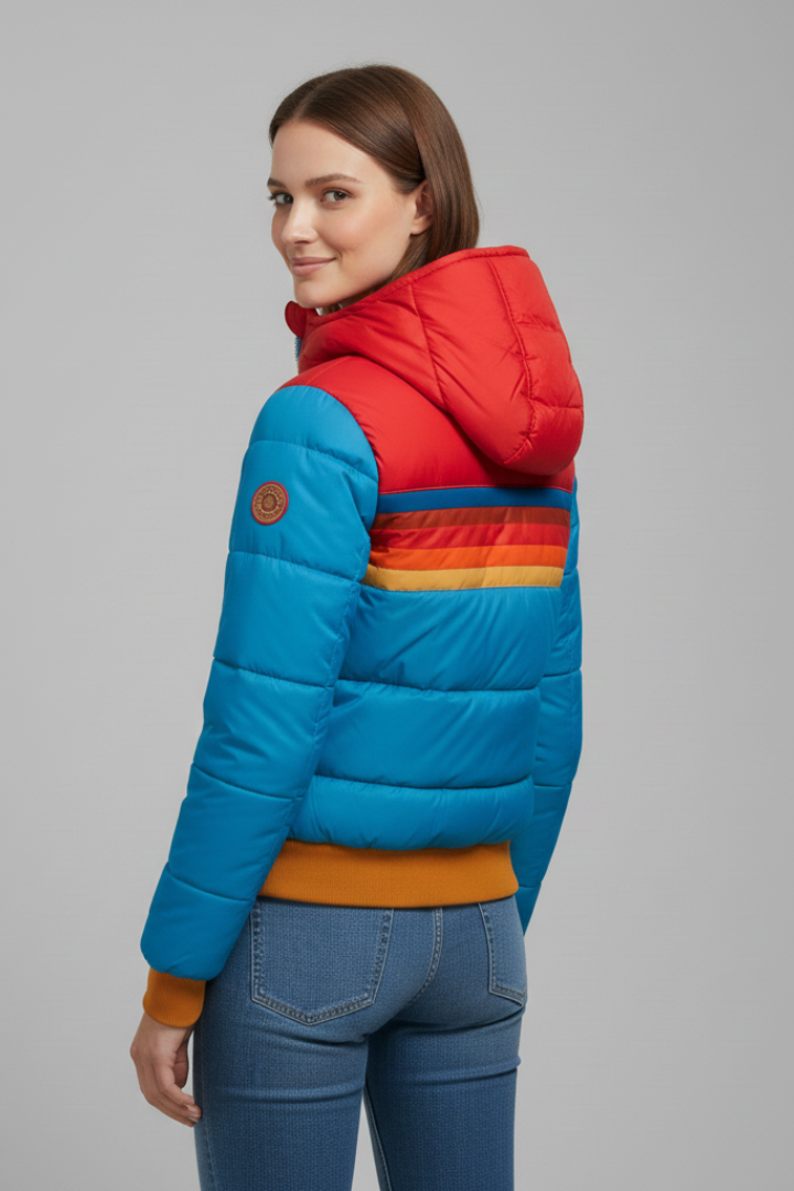 Women’s Quilted Jacket with Hood and Zip