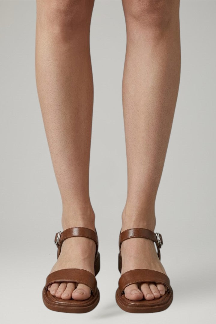 Women's Sandals with Adjustable Strap and Block Heel