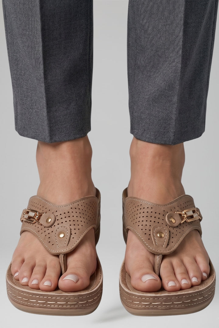 Women's Sandals with Adjustable Straps and Cushioned Sole