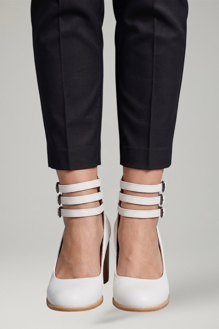 Women's Sandals with Ankle Strap and Block Heel