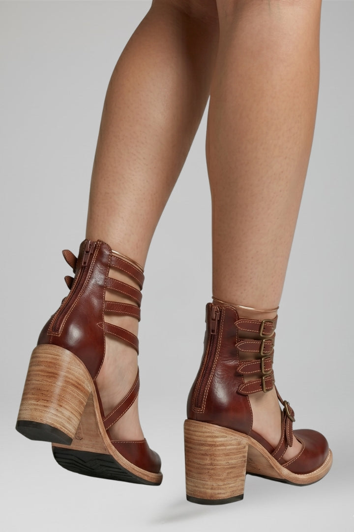 Women's Sandals with Cushioned Footbed and Buckle Fastening