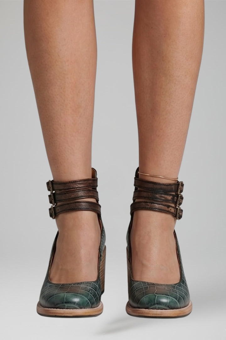 Women's Sandals with Cushioned Footbed and Buckle Fastening