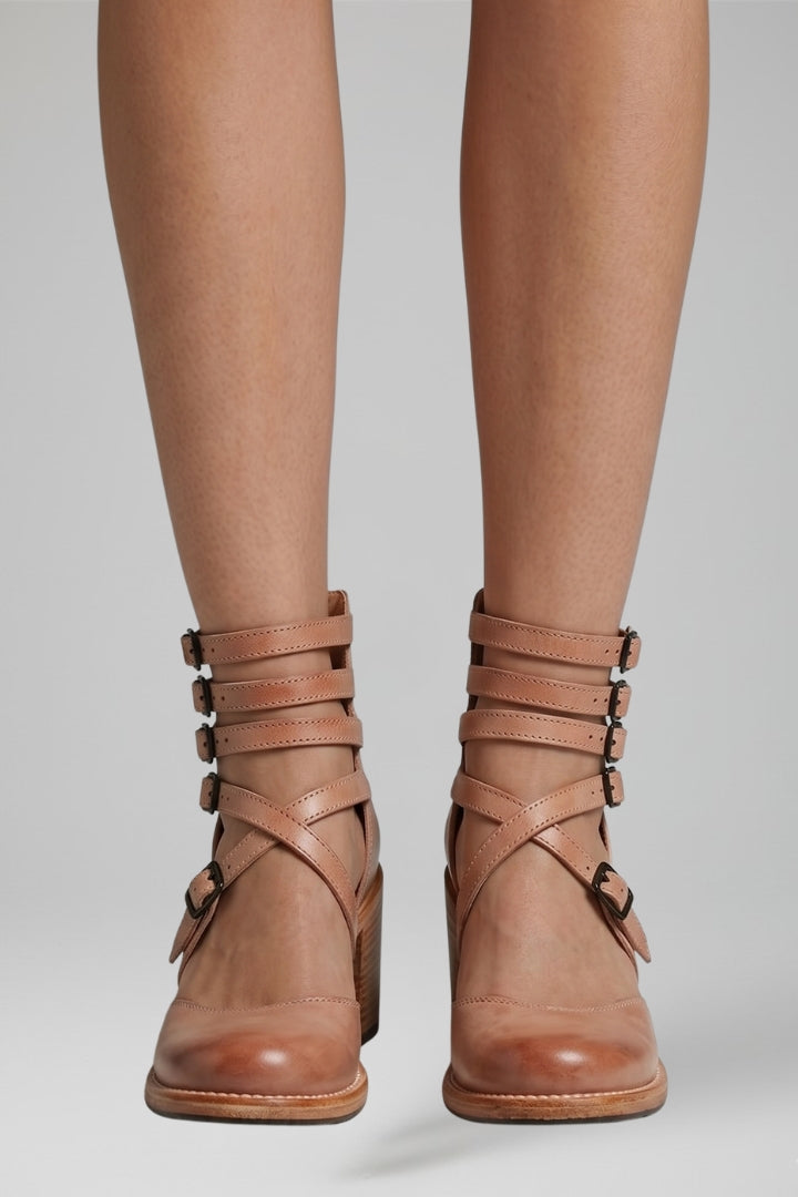 Women's Sandals with Cushioned Footbed and Buckle Fastening