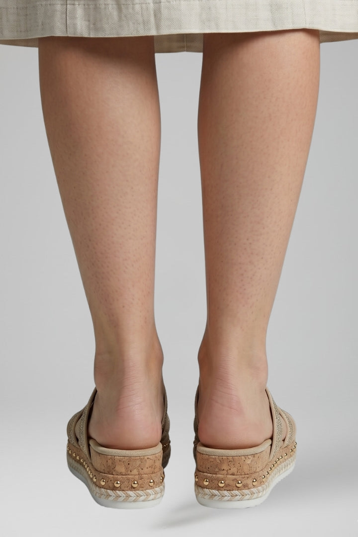 Women's Sandals with Buckle Fastening and Cushioned Footbed