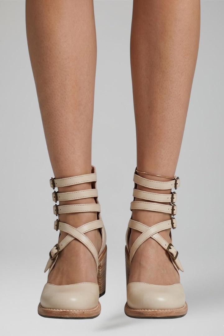 Women's Sandals with Cushioned Footbed and Buckle Fastening