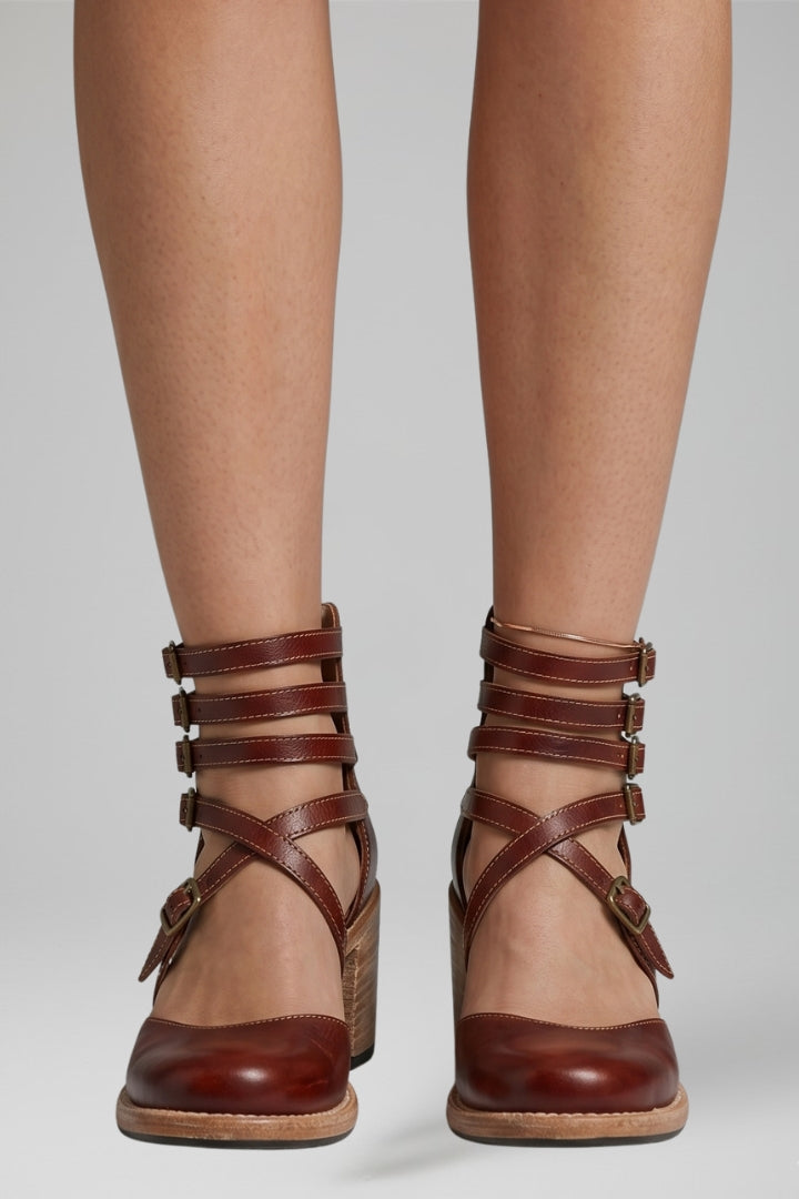 Women's Sandals with Cushioned Footbed and Buckle Fastening