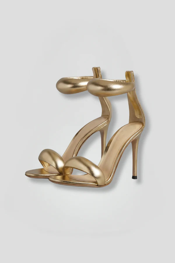 Women's Sandals with Slim High Heel for All-Season Wear