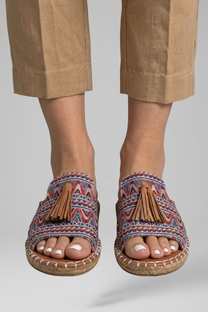 Women's Sandals with Slip On Design and Cushioned Footbed