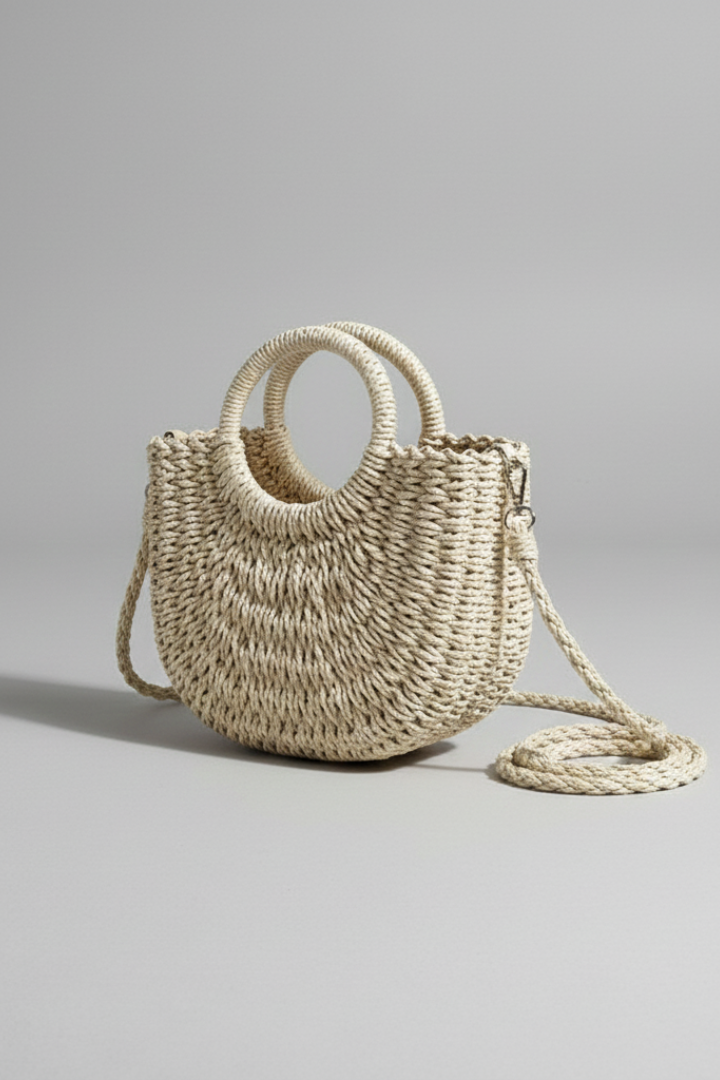 Women’s Shoulder Bag with Strap and Scarf