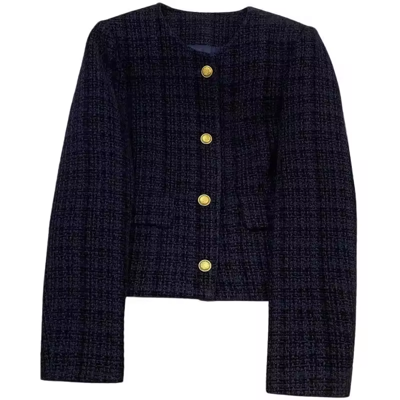 Women's Textured Cardigan Jacket with Button Closure