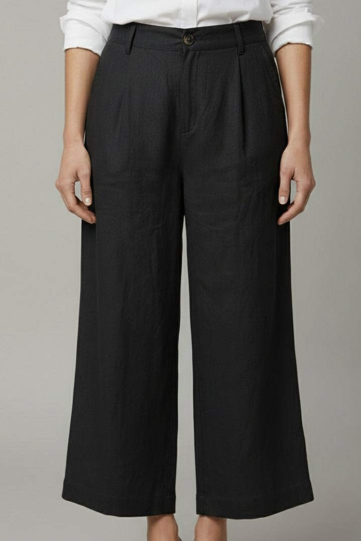 Women’s Trousers with Elastic Waist and Side Pockets