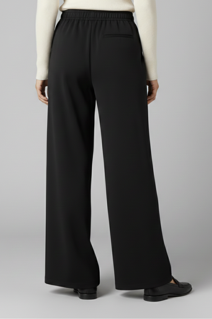 Women’s Trousers with High Waist and Wide Legs