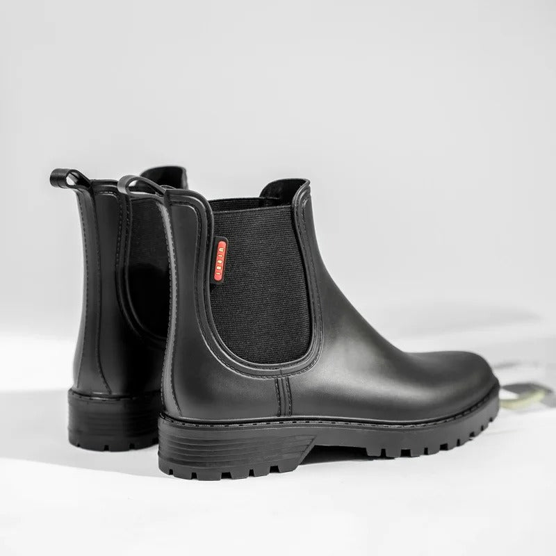 Women's Waterproof Chelsea Ankle Boots with Slip-Resistant Sole