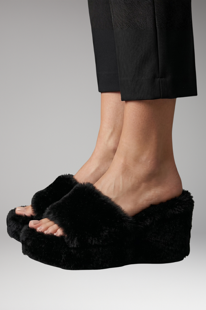Women's Wedge Sandals with Cushioned Insole and Platform Sole