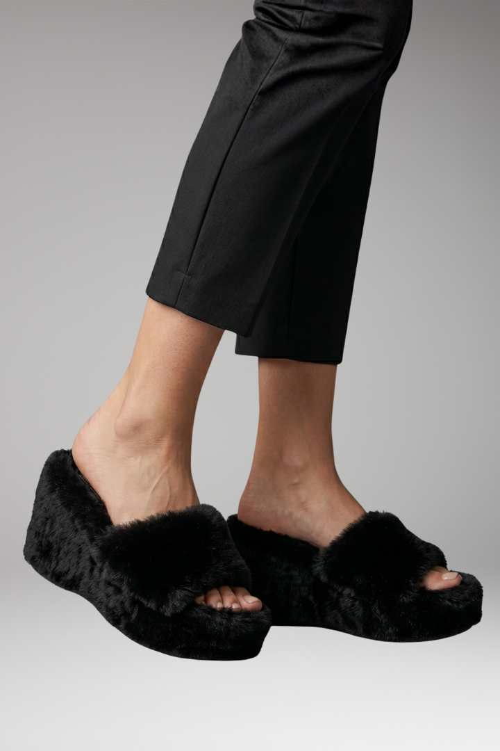 Women's Wedge Sandals with Cushioned Insole and Platform Sole