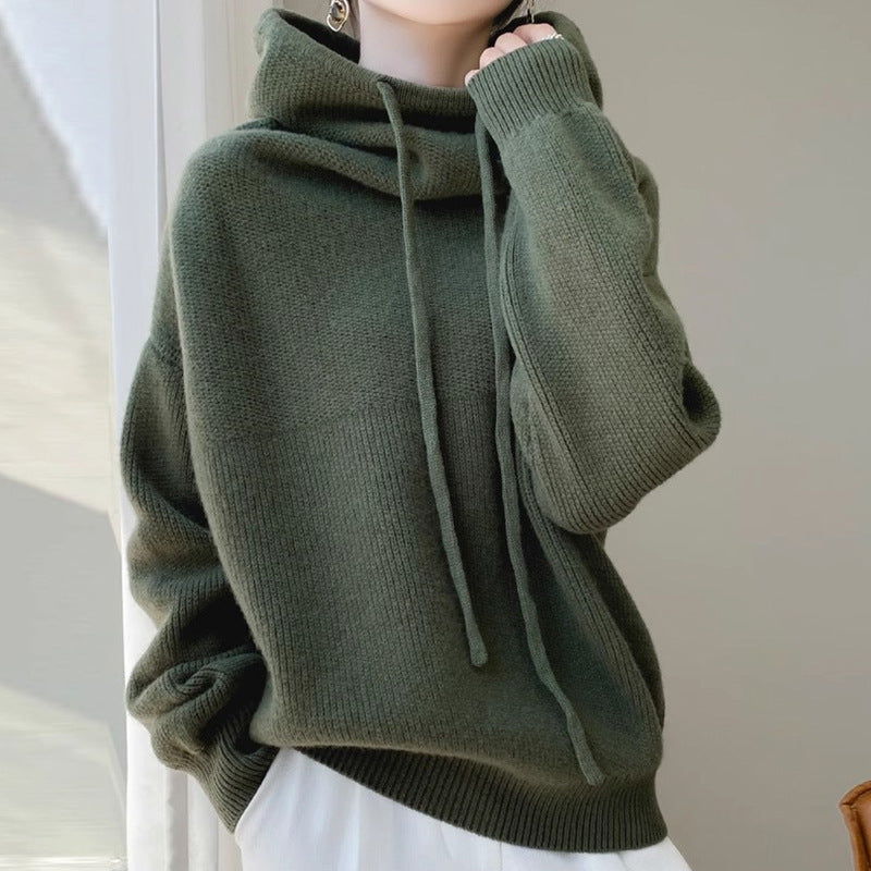 Women's Thick Lazy-Style Pullover Jumper, 100% Polyester