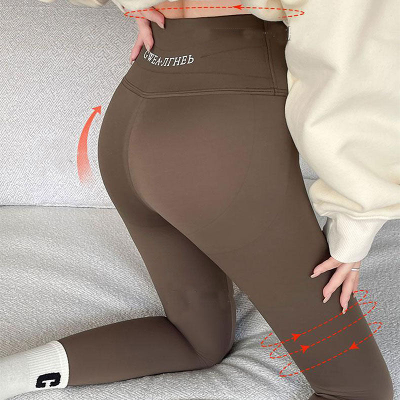 Women's Fleece Thermal Leggings, High Waist, Tummy Control